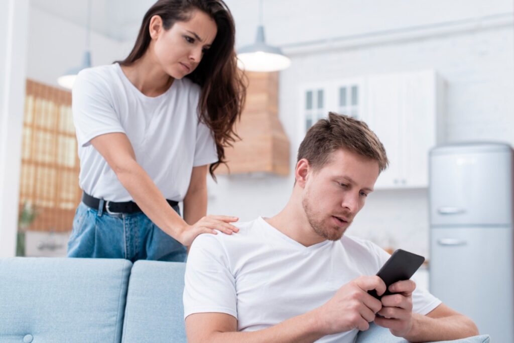 They spend more time on their phone when with you