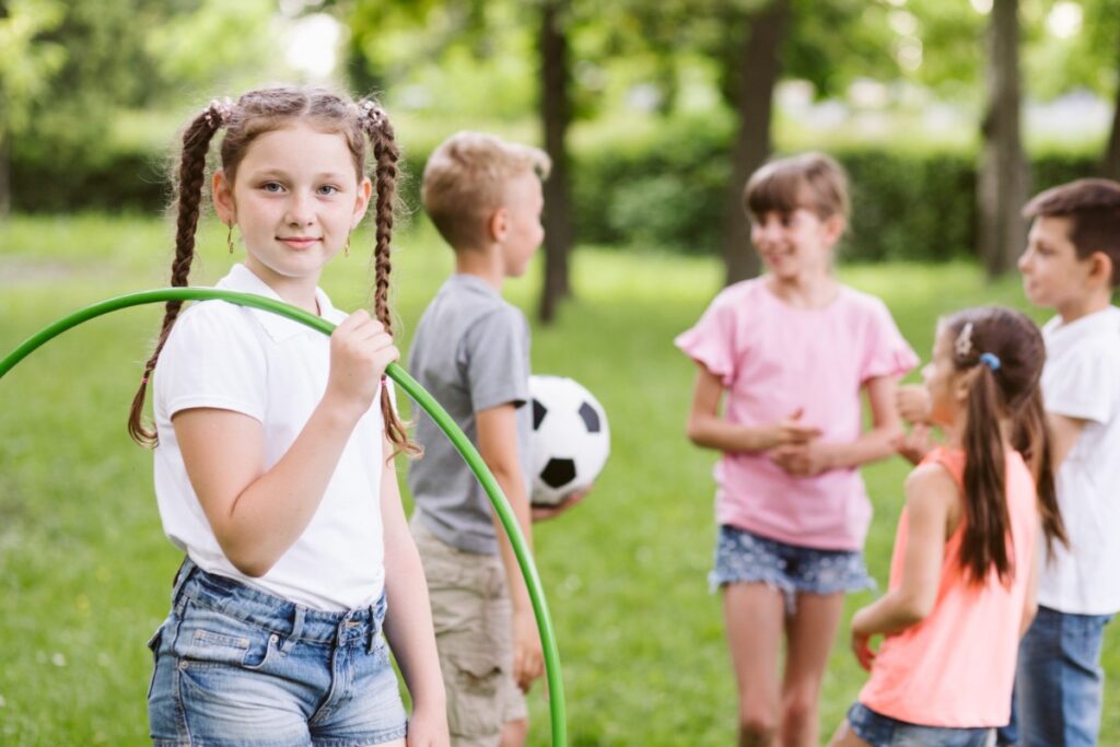 Using a Skip-It toy