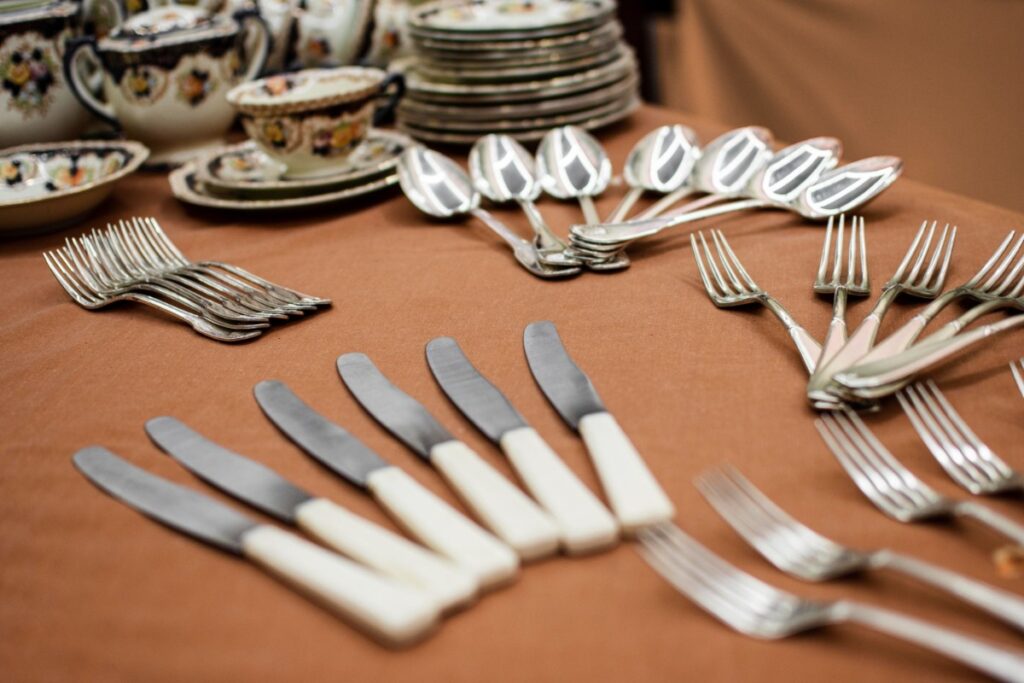 Using silverware reserved solely for special occasions