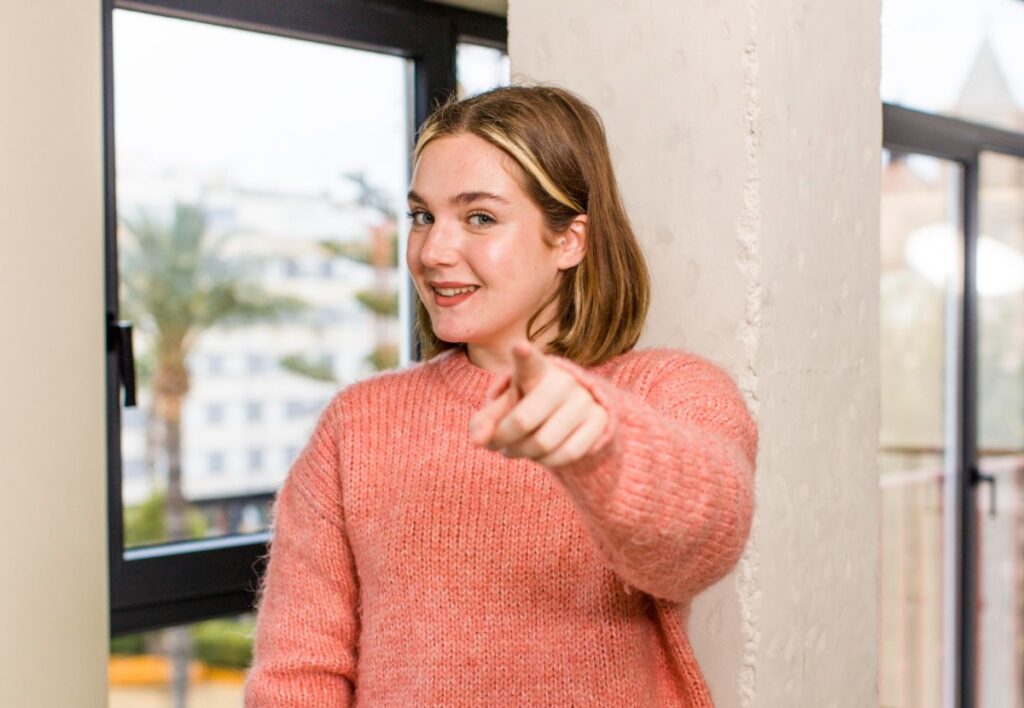 woman Replace Stay positive with I m here for you