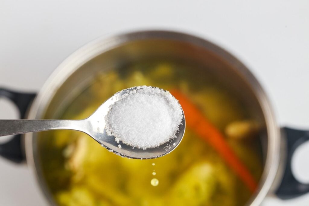 Adding salt too early in recipes