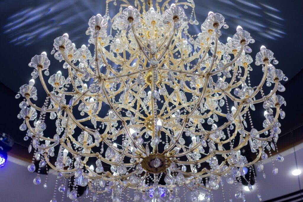 Beaded chandelier crystals
