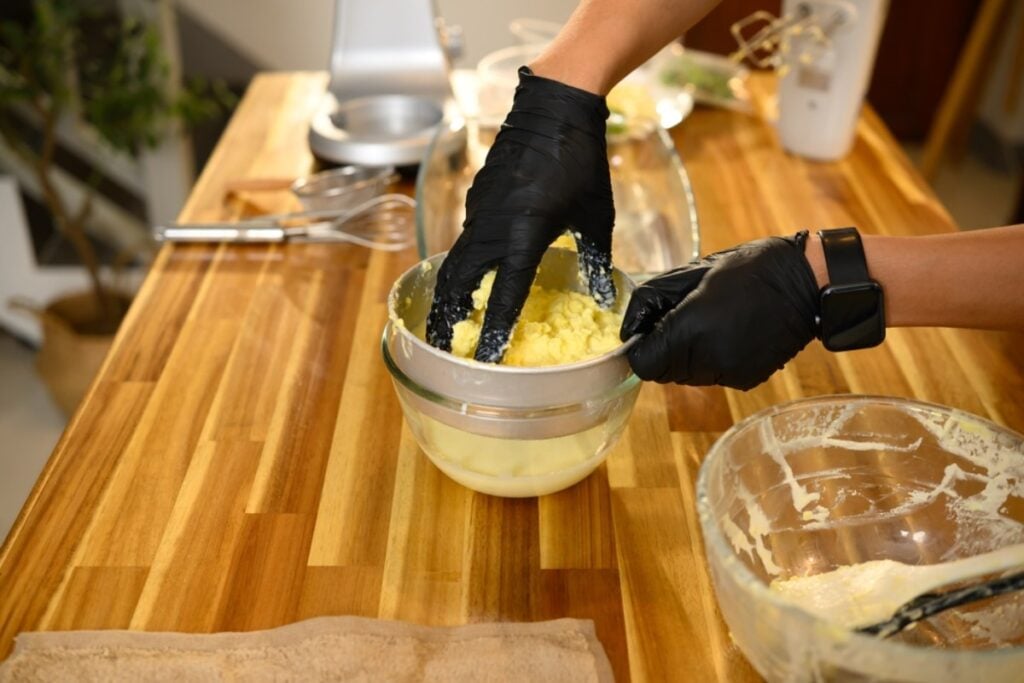 Churning butter at home