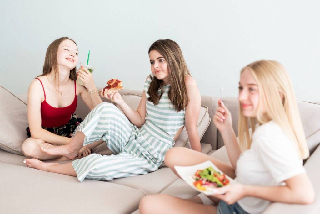 Eating snacks without asking