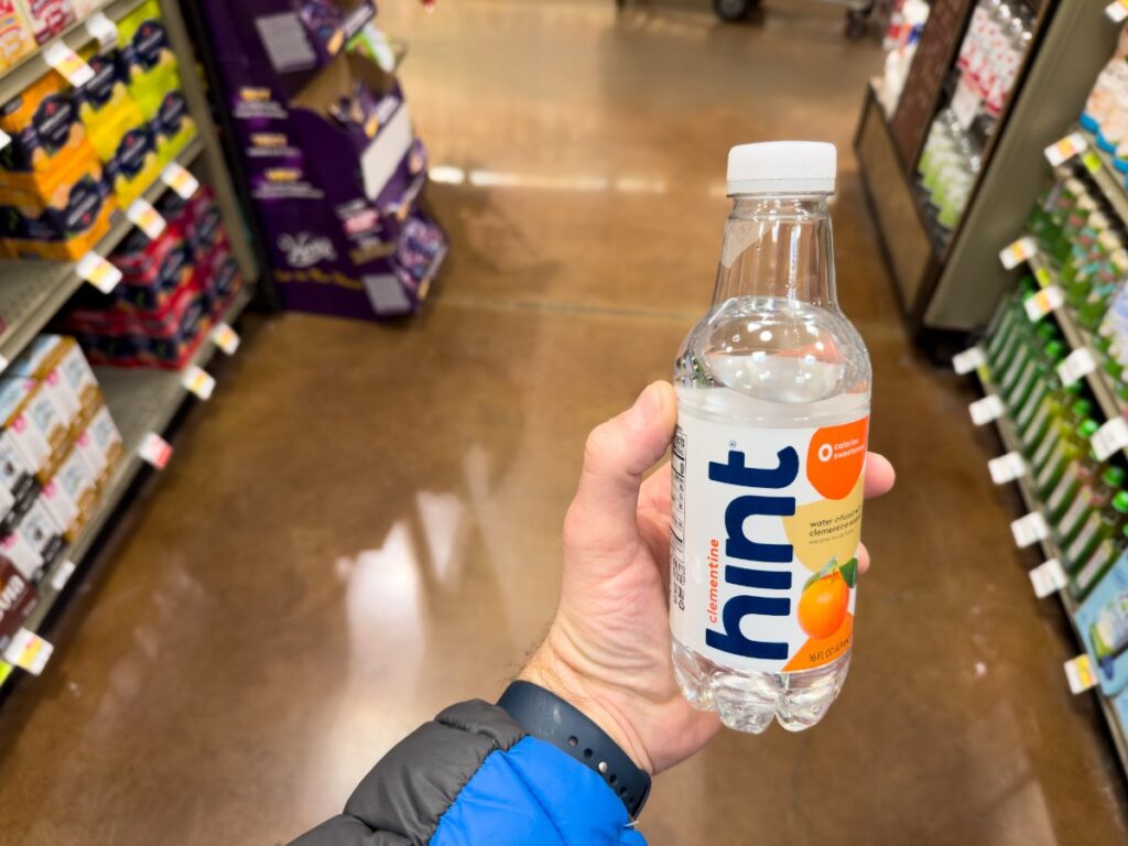 Flavored bottled water