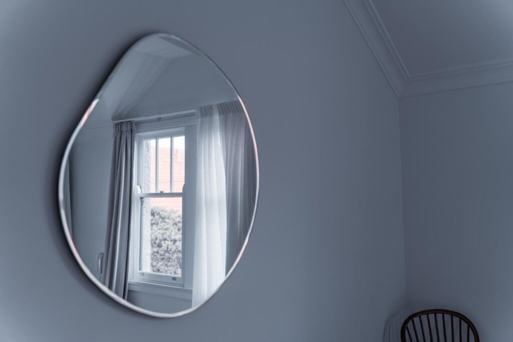 Frame mirrors to enhance space