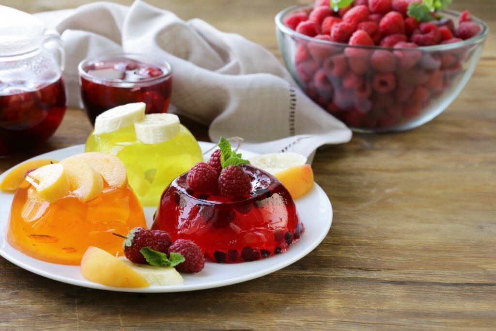 Gelatin Desserts with Fruit