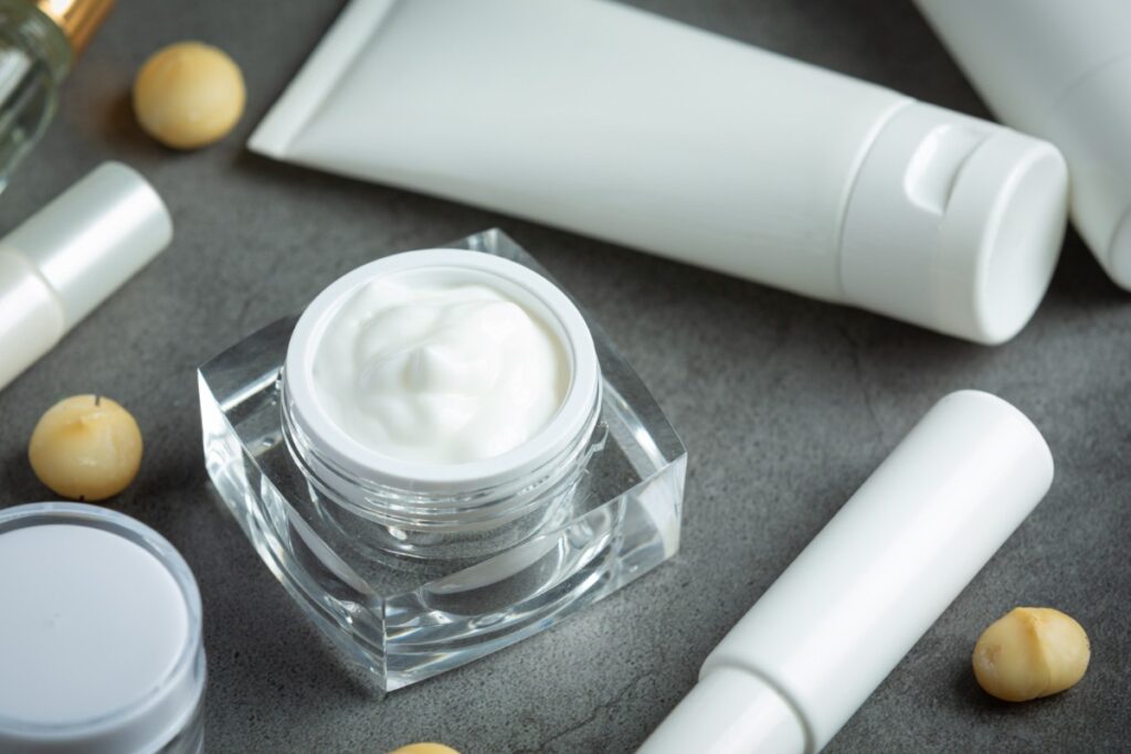 High-end skincare creams