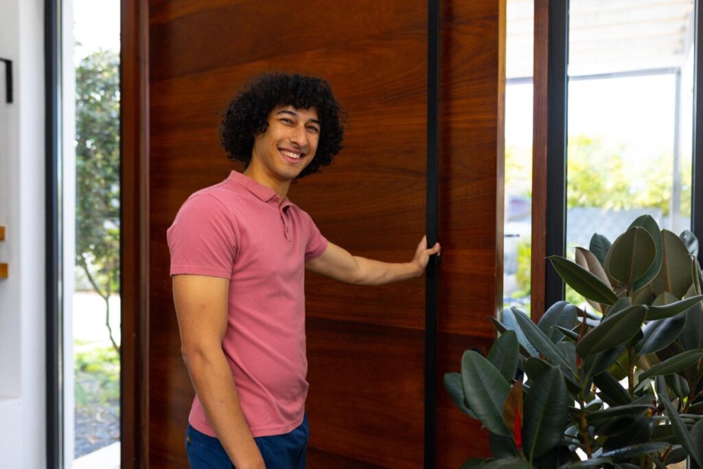 Holding the door open for others