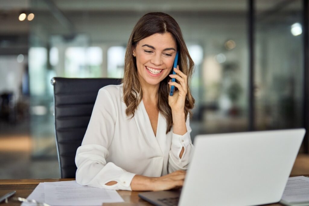 Loud phone conversations at the desk