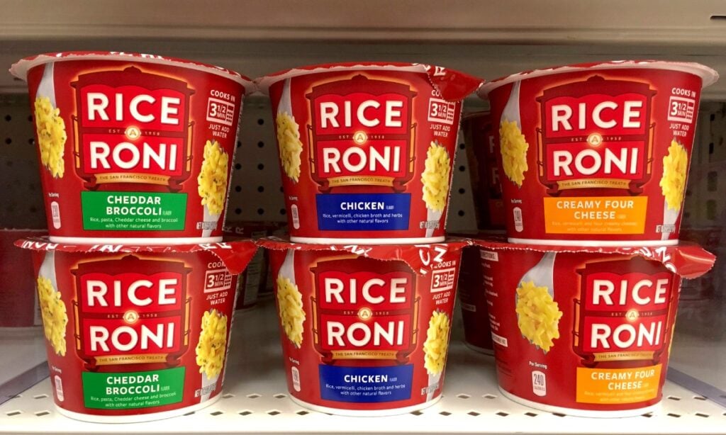 Microwaveable rice cups