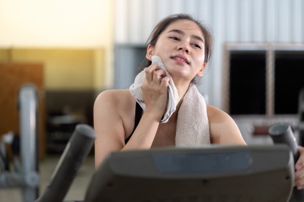 More sweat means a better workout