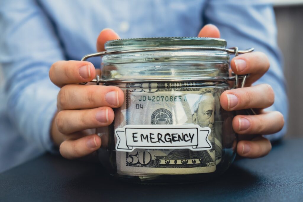 Not having an emergency fund