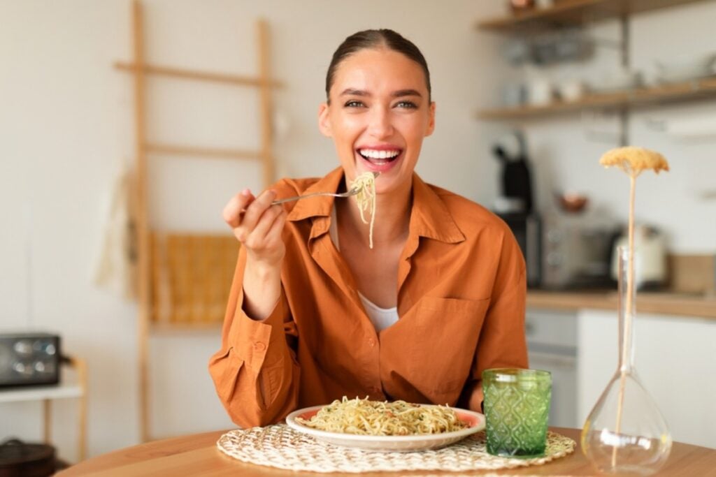 Only eating plain pasta