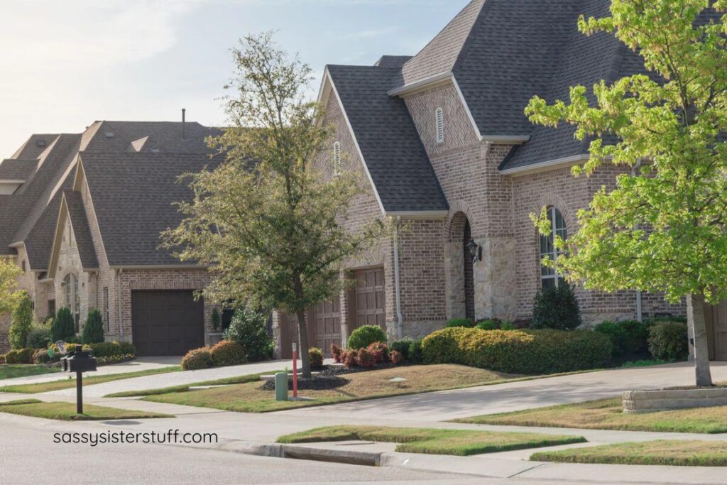 a hice home in an upscale neighborhood.