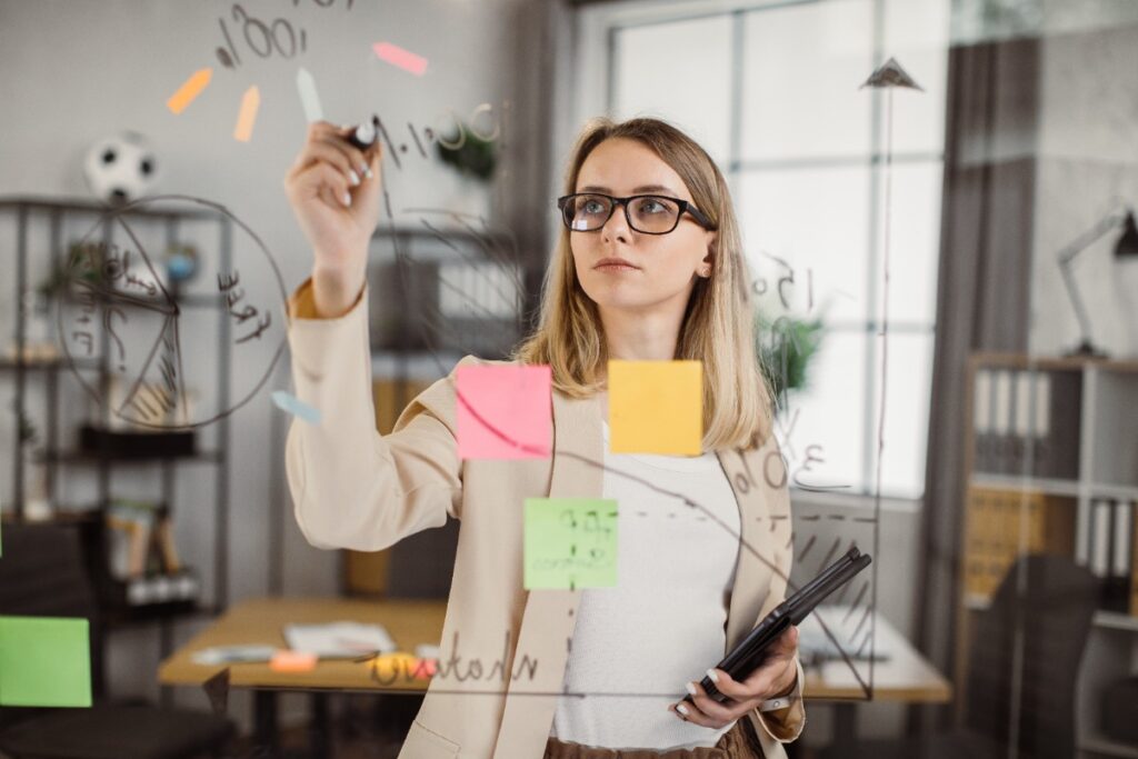 Preparing thoroughly before meetings or presentations