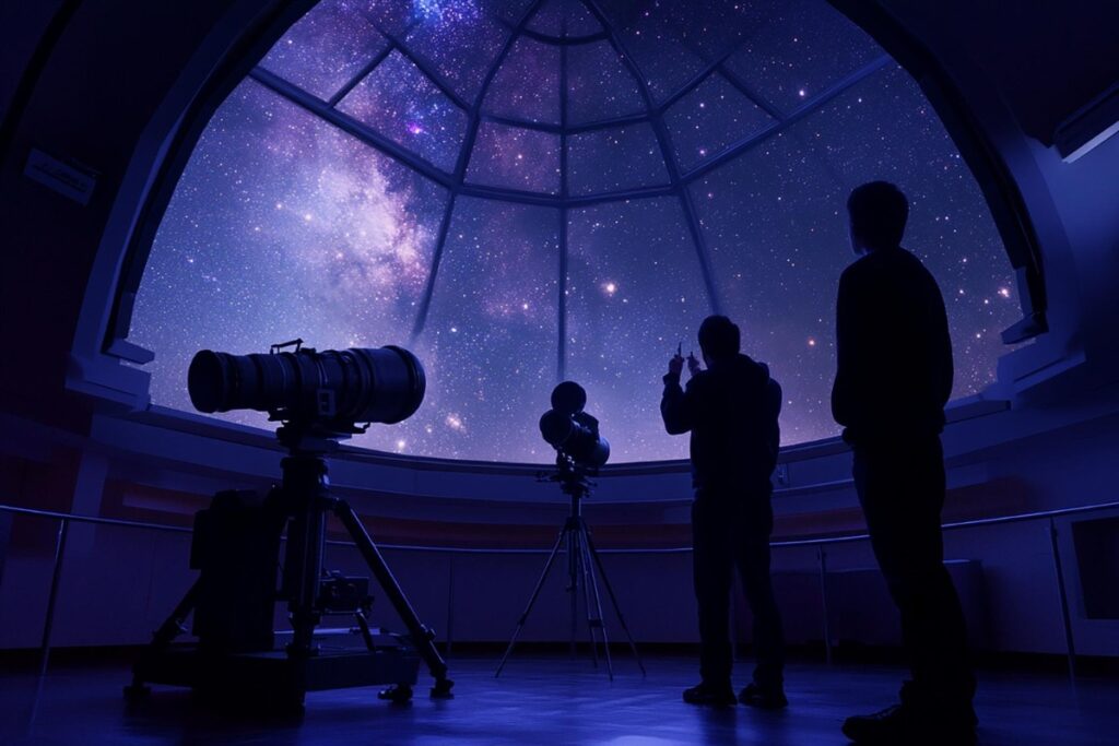Stargazing at a Planetarium