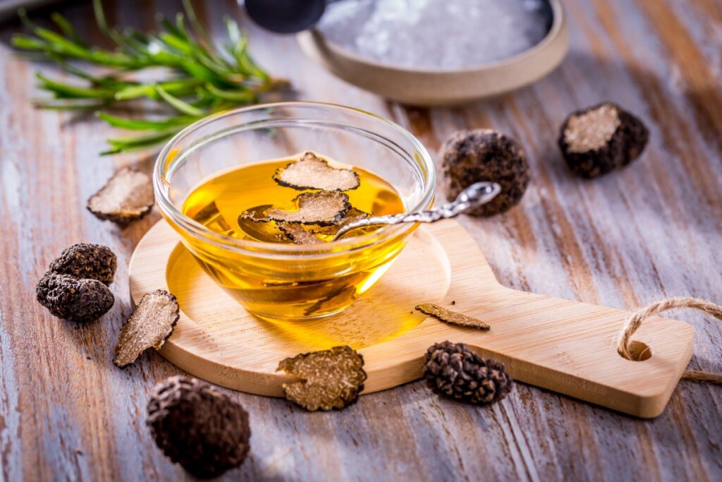Truffle oil dishes