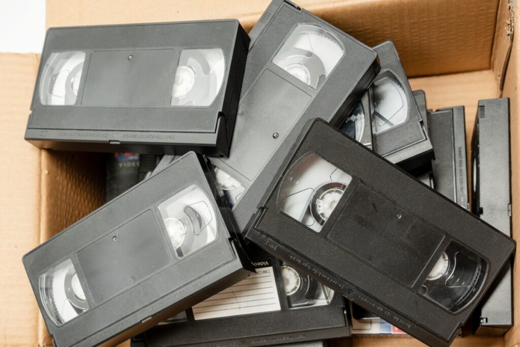 Watching movies on VHS tapes