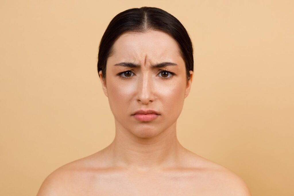 furrowing your brow