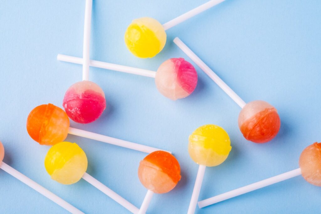 A suspiciously sticky lollipop