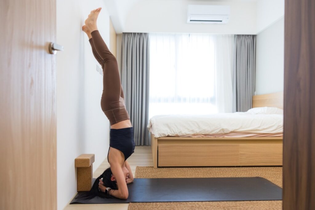 Attempt a handstand to speed up time—gravity's a harsh judge.