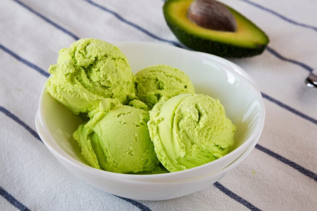 Avocado ice cream
