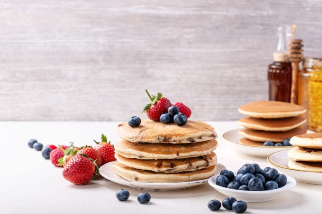 Berry-Stained Pancakes