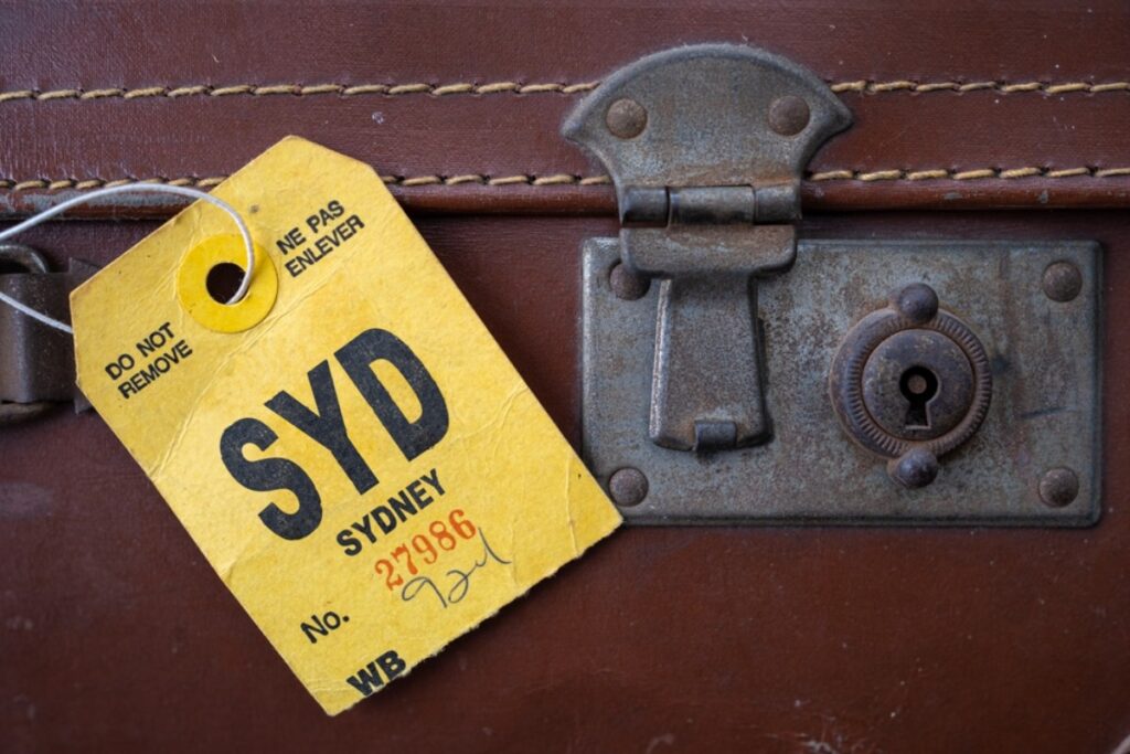 Cheap luggage tags with city names