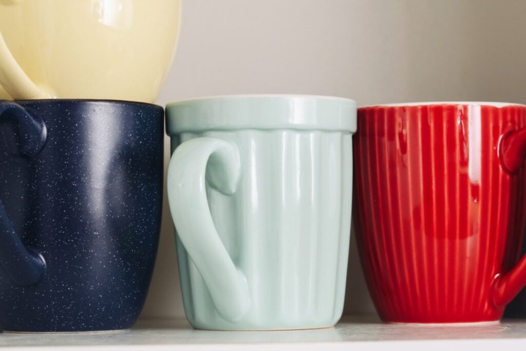 Collections of coffee mugs
