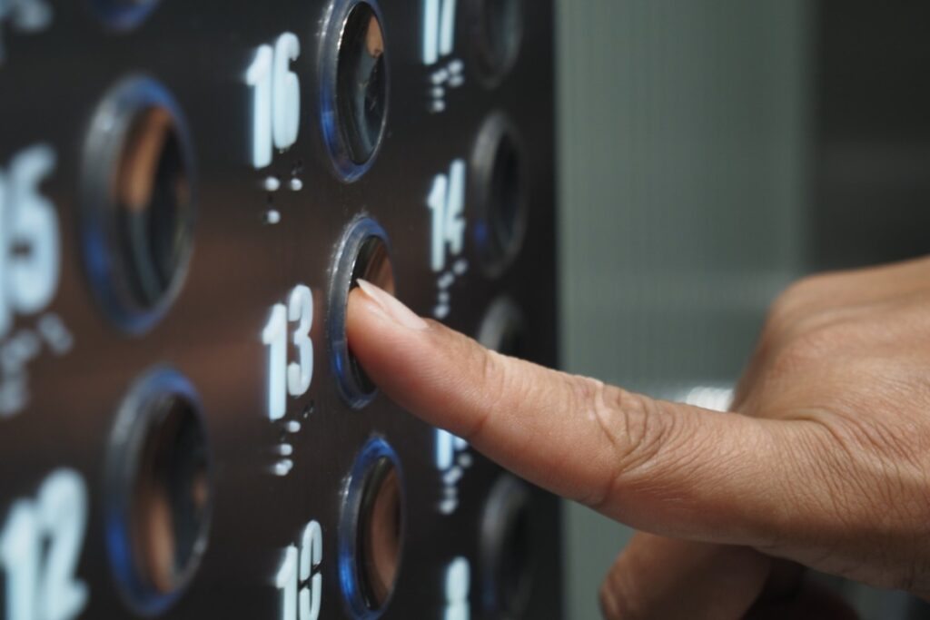 Counting down floors out loud