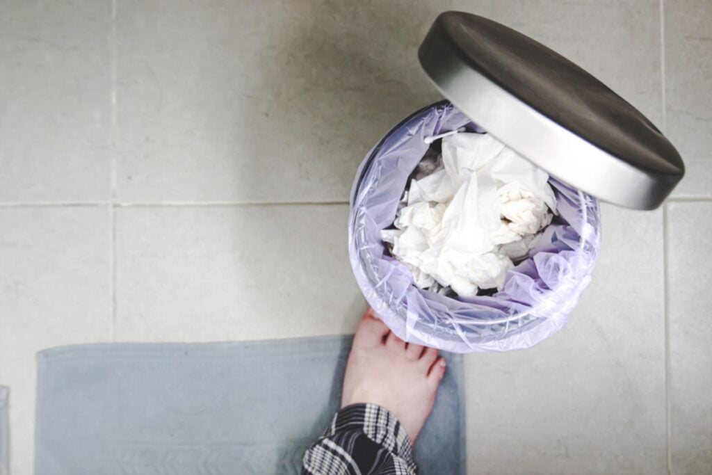 Dealing with overflowing trash bins