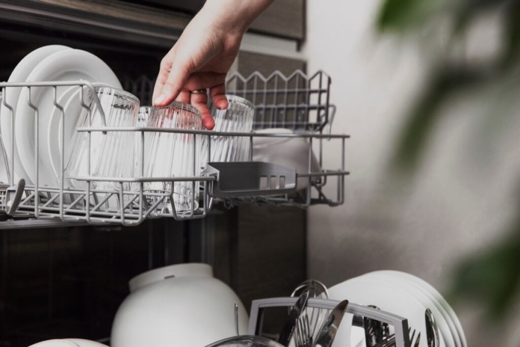Emptying the dishwasher