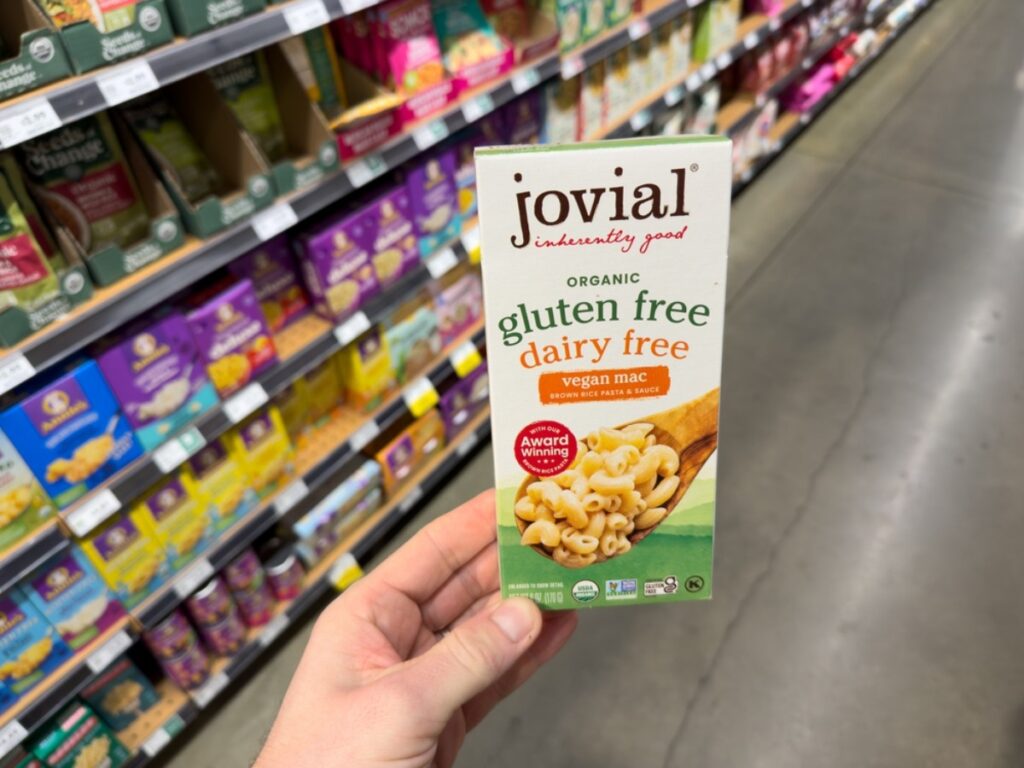 Gluten-free pasta boxes