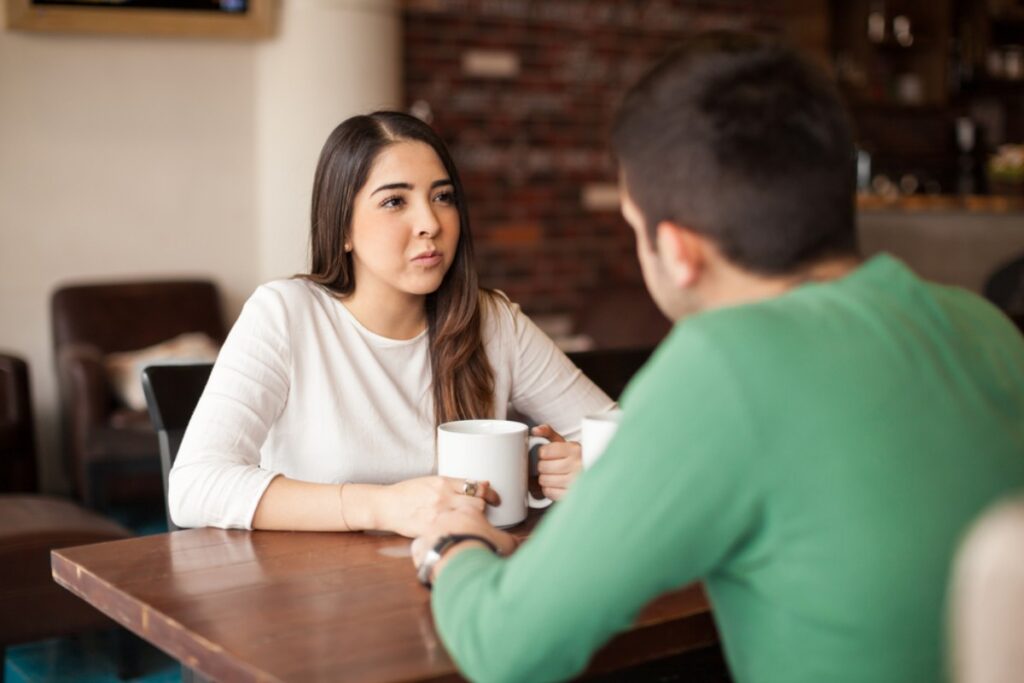 Going on about past relationships
