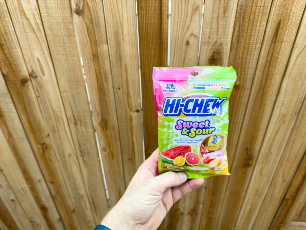 Half-melted fruit chews