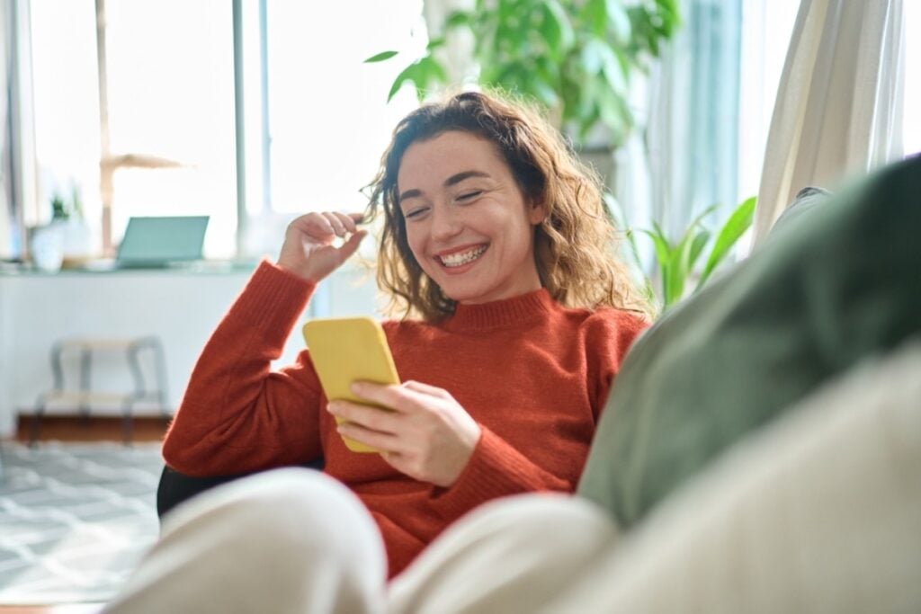 Laughing at silly jokes or nonsense humor