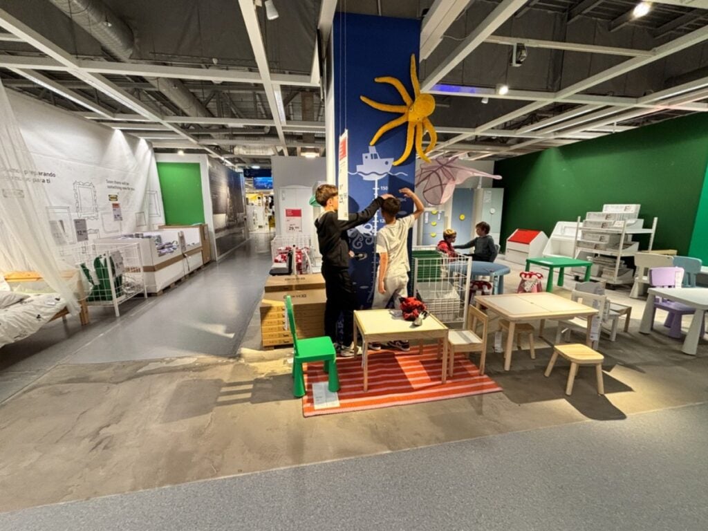 Letting kids run wild in the supervised play area