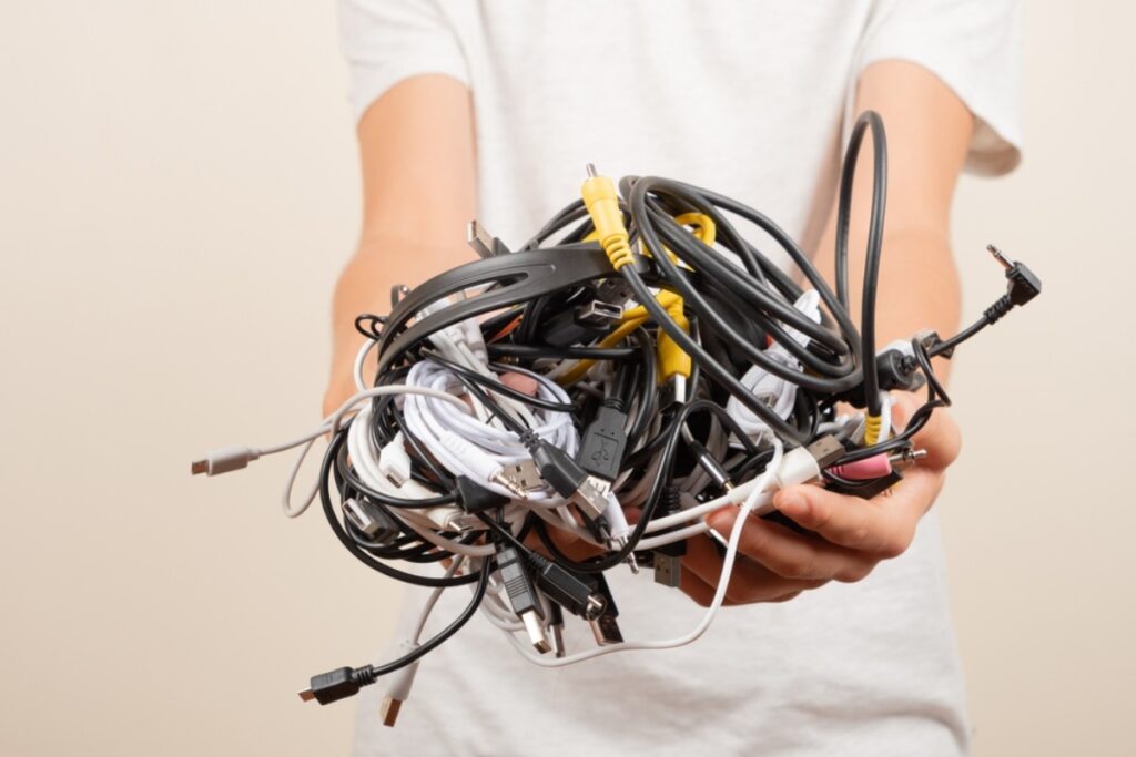 Old chargers and cables