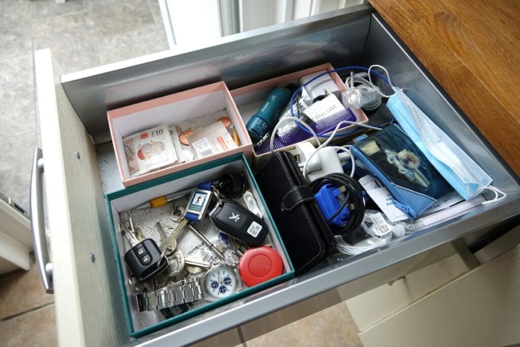 Organizing the junk drawer