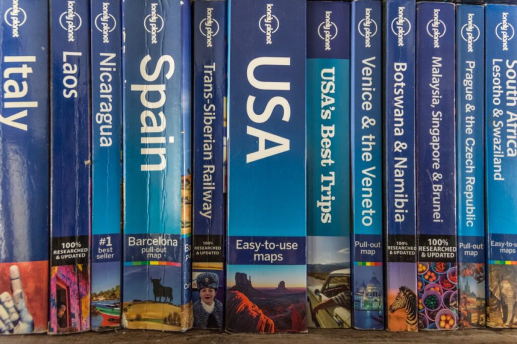 Outdated travel guidebooks