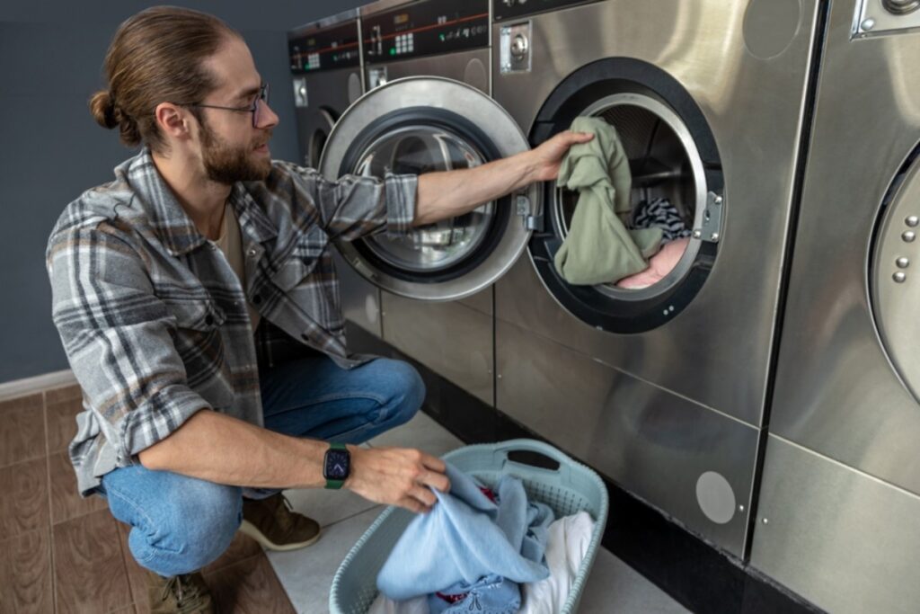 Overly dramatic sighs when someone else uses the machine you wanted