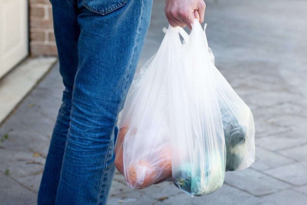 Plastic shopping bags