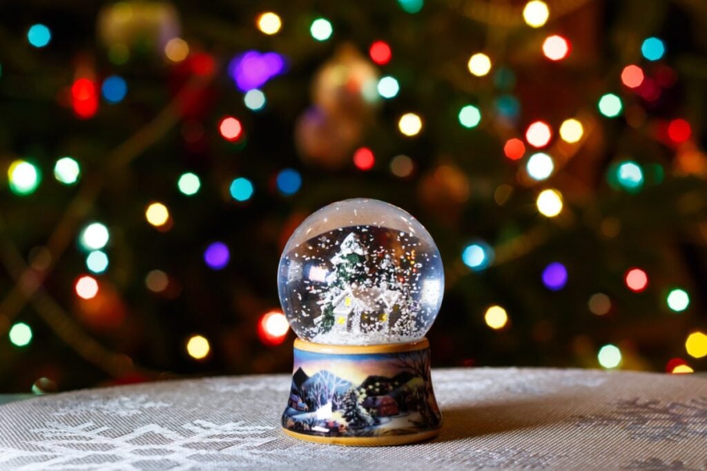 Plastic snow globes