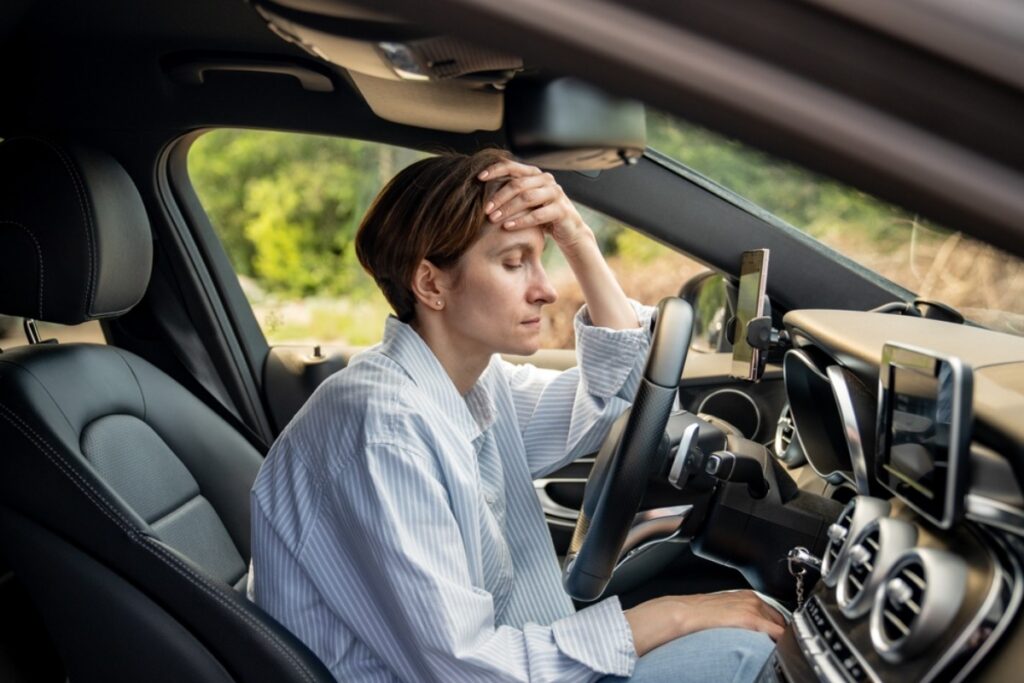 Pulling into your own driveway feeling exhausted