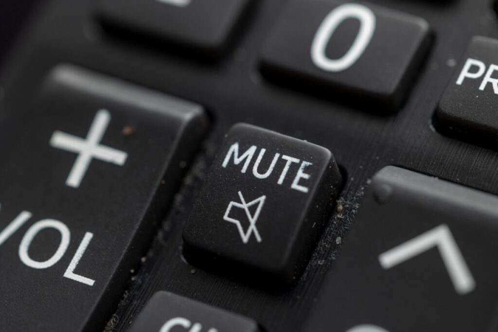 Quickly muting the volume to avoid spoilers from that one overly enthusiastic texter