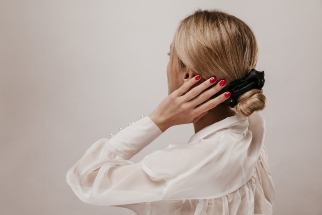 Scrunchie-Pulled Hairstyles