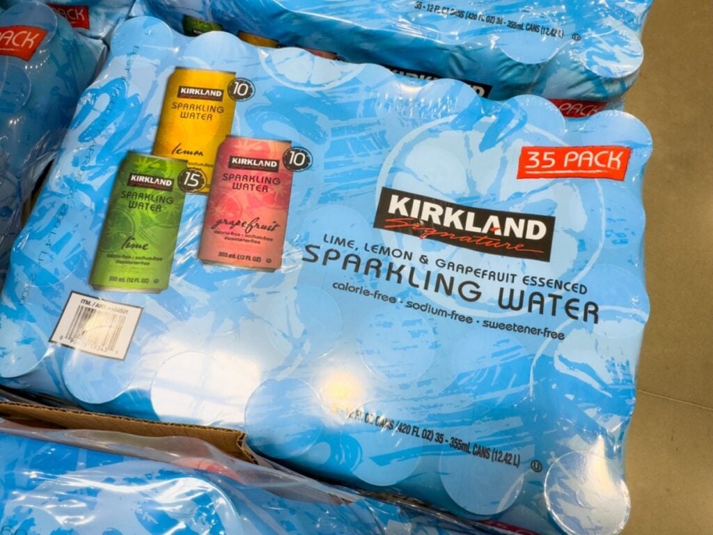 Sparkling water cans