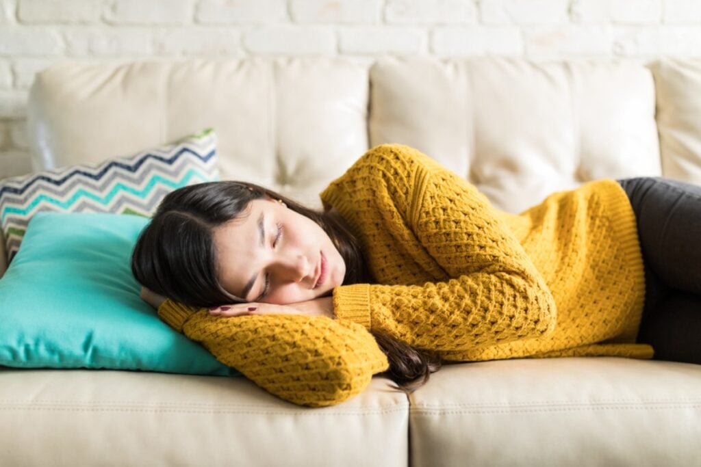 Taking naps in the middle of the day