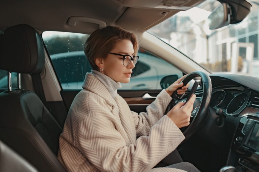 Talking on the phone while ordering